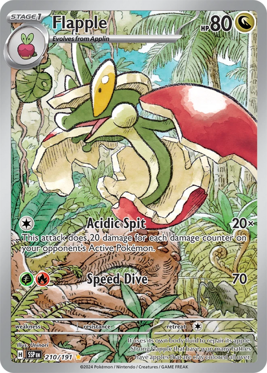 Flapple Pokemon (210/191) Surging Sparks