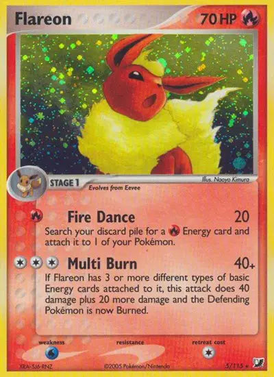 Flareon (5/115) EX Unseen Forces