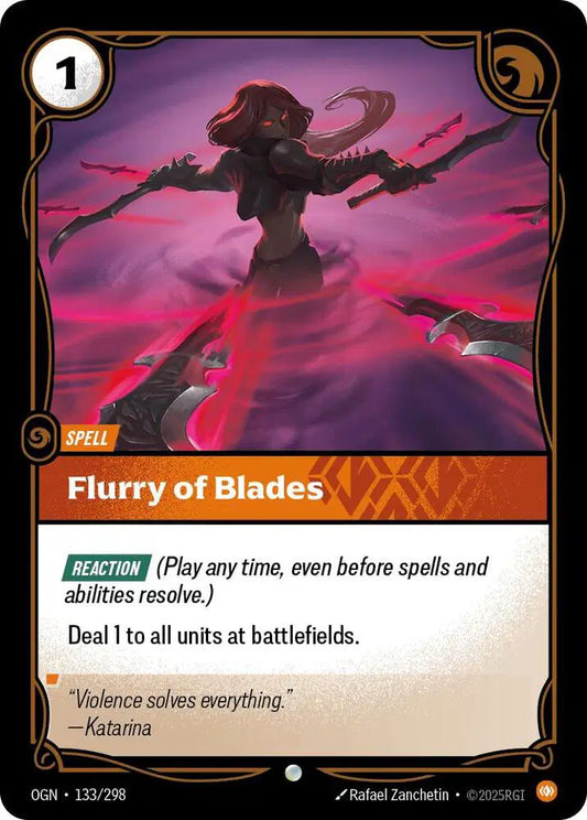 Flurry of Blades - Common (133/298) Riftbound Origins