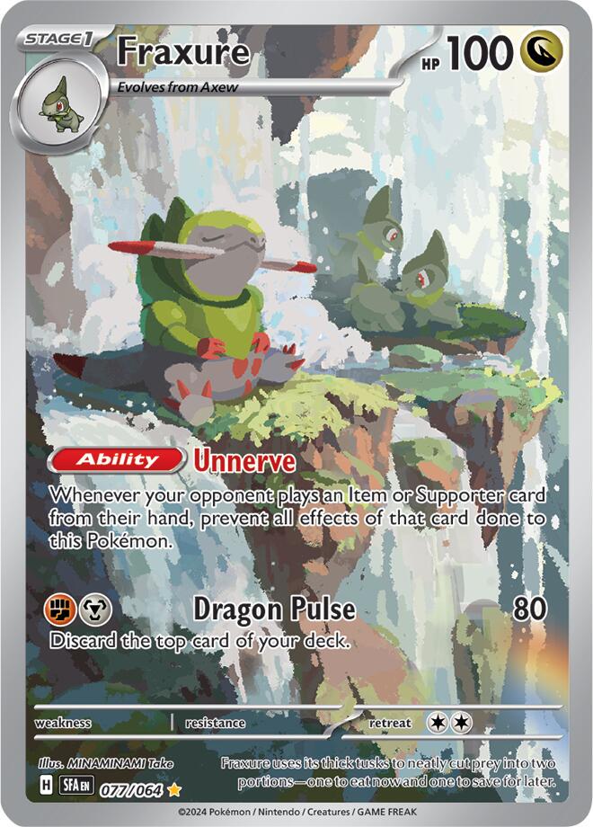 Fraxure Shrouded Fable Illustration Rare 077/064