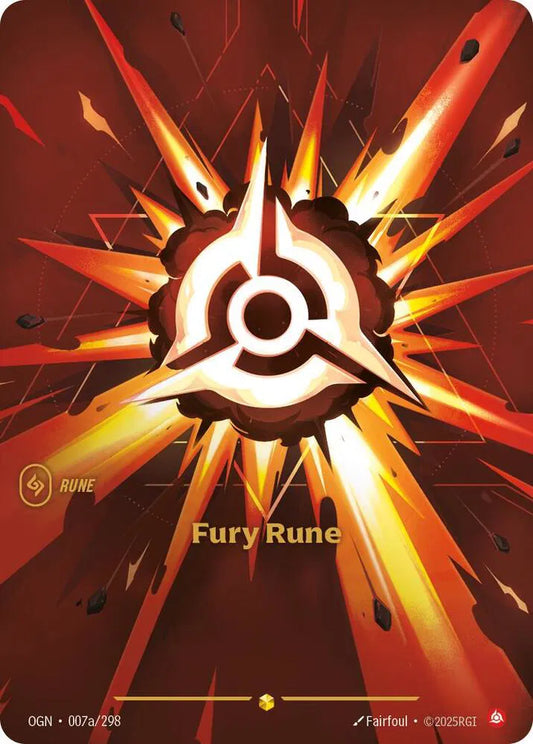 Fury Rune (Alternate Art) Origins Showcase 007a 298