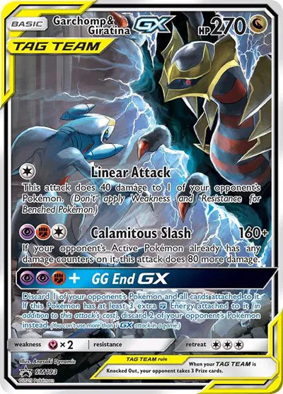 Garchomp & Giratina GX Promo SM193 Sun & Moon Promo - Near mint-mint (NM-MT)