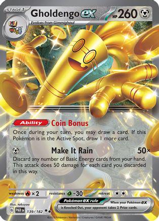 Gholdengo ex 139/182 Paradox Rift Double Rare Holo