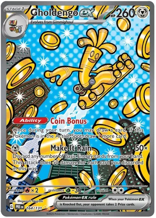 Gholdengo ex Special Illustration Rare 164/131 Prismatic Evolutions