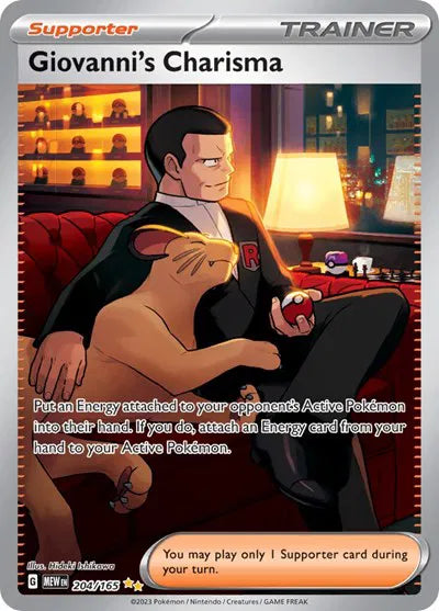 Giovanni's Charisma Special Illustration Rare 204/165 SV: 151