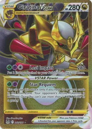 Giratina VSTAR Secret Rare 212/196 Lost Origin