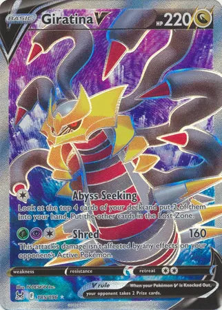 Giratina V (Full Art) Ultra Rare 185/196 Lost Origin