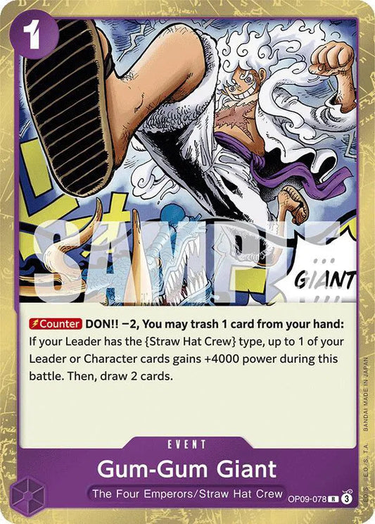 Gum-Gum Giant (R)(OP09-078) Emperors in the New World