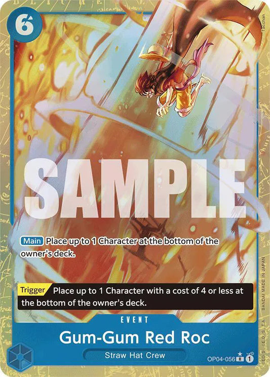 Gum-Gum Red Roc (Alternate Art)(OP04-056) Premium Booster