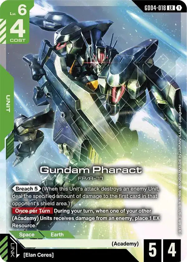 Gundam Pharact Phantom Aria Legend Rare GD04-018