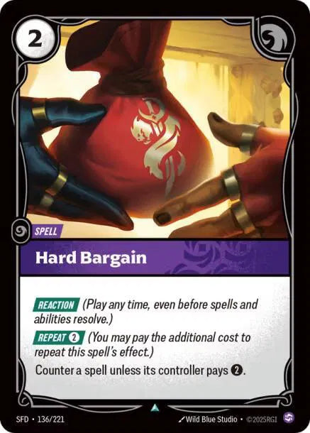 Hard Bargain Spiritforged Uncommon • 136/221 Normal