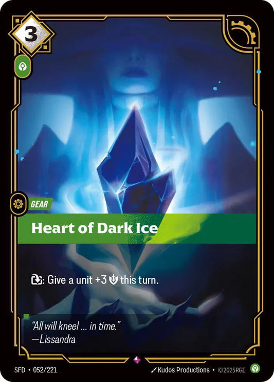 Heart of Dark Ice Spiritforged Rare • 052/221 Foil