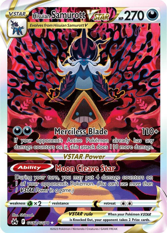 Hisuian Samurott VSTAR Ultra Rare GG52/GG70 Crown Zenith: Galarian Gallery