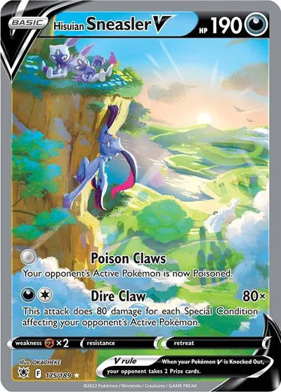 Hisuian Sneasler V (Alternate Full Art) Ultra Rare 175/189 Astral Radiance