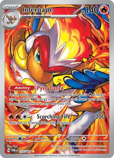 Infernape Illustration Rare 173/167 Twilight Masquerade