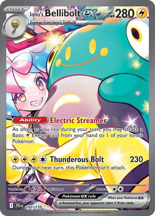 Iono's Bellibolt ex Pokemon Special Illustration Rare 183/159 Journey Together