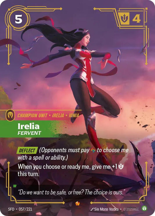 Irelia - Fervent Spiritforged Epic • 057/221 Foil