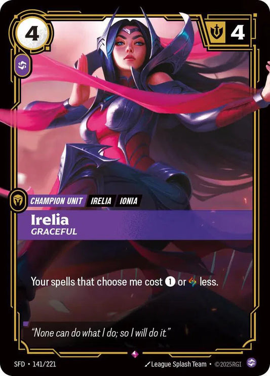 Irelia - Graceful Spiritforged Showcase • 141/221 Foil