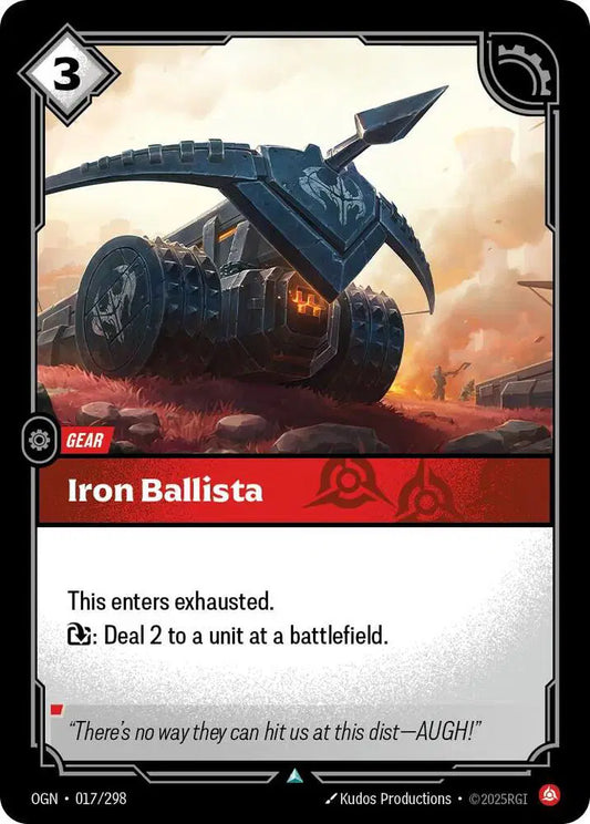 Iron Ballista - Uncommon (17/298) Riftbound Origins