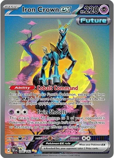Iron Crown ex Special Illustration Rare 206/162 Temporal Forces