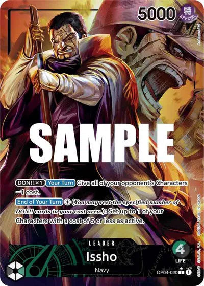 Issho(Leader)(Alternate Art) OP04-020 Kingdoms of Intrigue