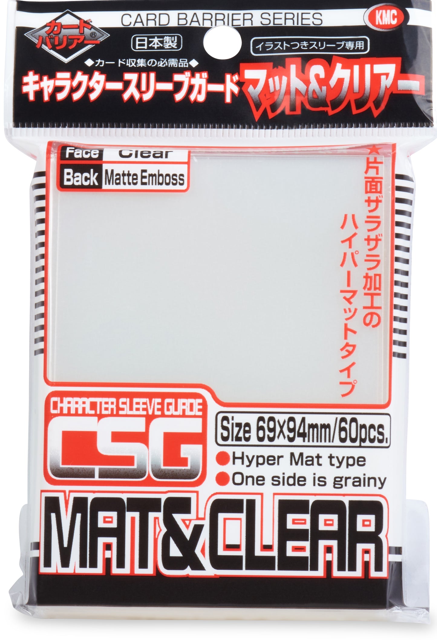 KMC Character Guard(Outer Sleeve) Clear Matte 60CT