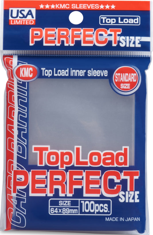 KMC Topload Perfect Fit Sleeves 64x89 100CT