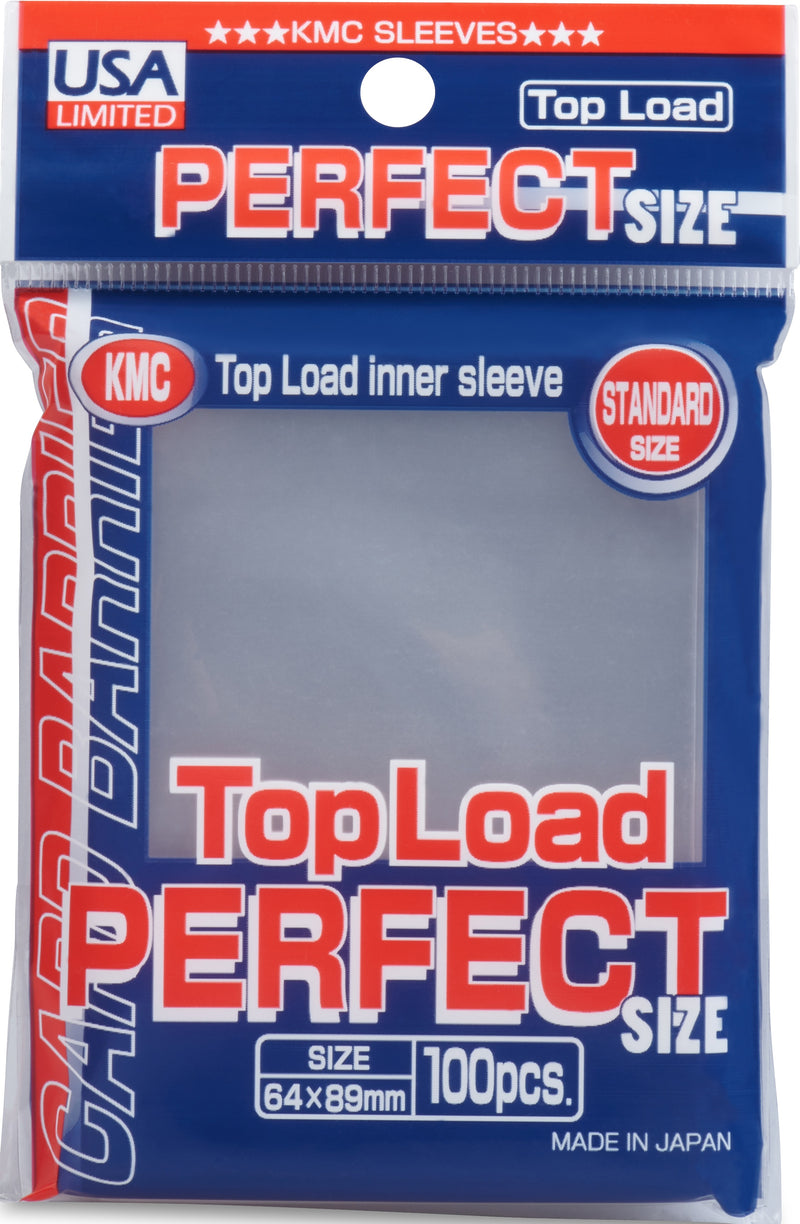 KMC Topload Perfect Fit Sleeves 64x89 100CT