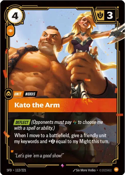 Kato the Arm Spiritforged Rare • 112/221 Foil