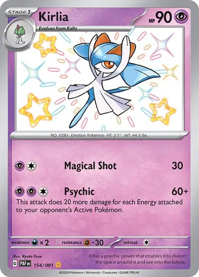 Kirlia (154/091) Paldean Fates