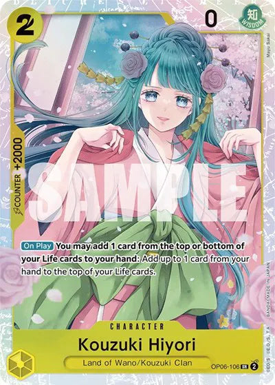 Kouzuki Hiyori(SR)(OP06-106) Wings of the Captain