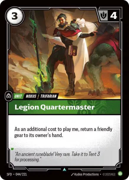 Legion Quartermaster Spiritforged Uncommon • 044/221 Normal