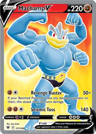 Machamp V (Full Art) Ultra Rare 171/189