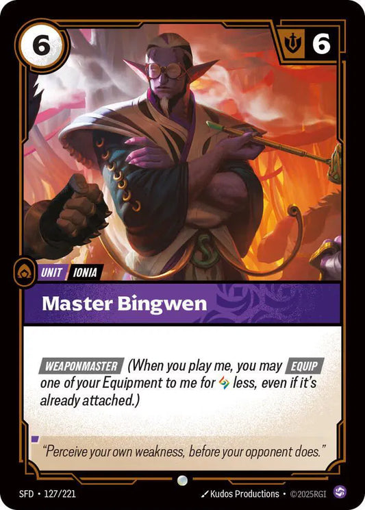 Master Bingwen Spiritforged Common • 127/221 Normal