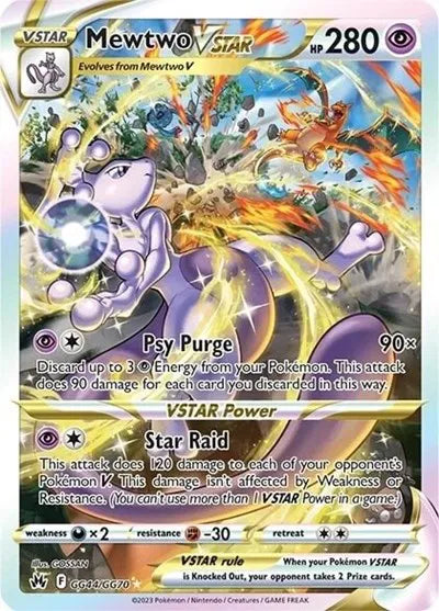 Mewtwo VSTAR Ultra Rare GG44/GG70 Crown Zenith