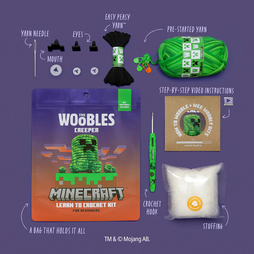 The Woobles: Creeper [Learn to Crochet Kit For Beginners]
