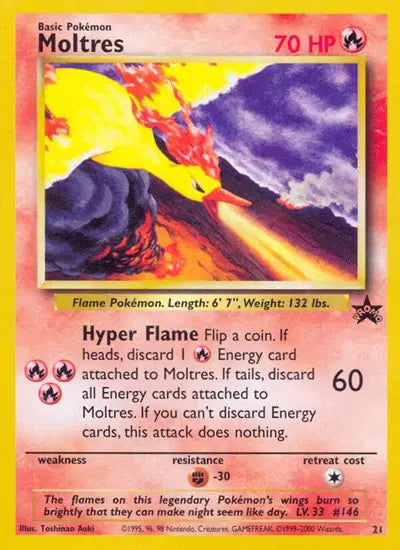 Moltres 21/53 WoTC Promo