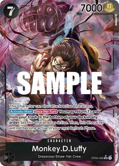 Monkey.D.Luffy (Alternate Art) (OP04-090) Kingdoms of Intrigue