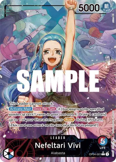 Nefeltari Vivi (Leader)(Alternate Art)(OP04-001) Kingdoms of Intrigue