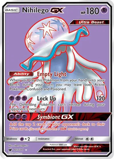 Nihilego GX (Full Art)(103/111) Crimson Invasion - Near mint-mint (NM-MT)