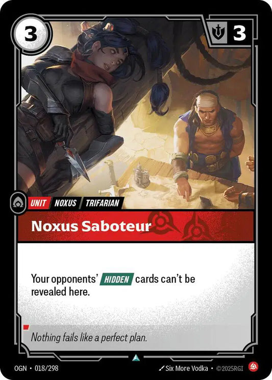 Noxus Saboteur - Uncommon (18/298) Riftbound Origins