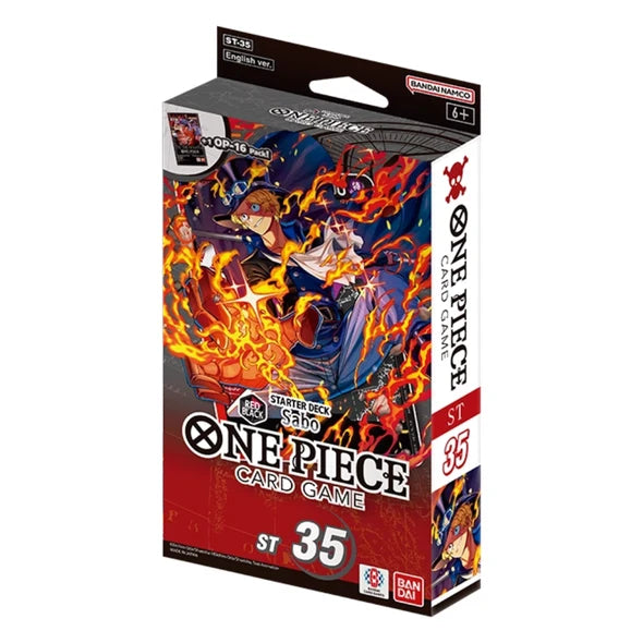 One Piece Card Game - Starter Deck - ST35 RED/BLACK Sabo