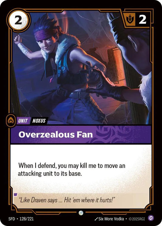Overzealous Fan Spiritforged Common • 128/221 Normal
