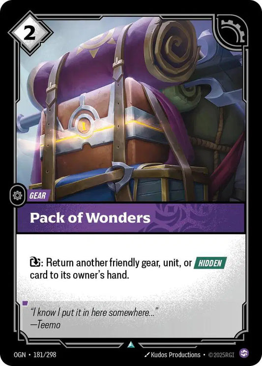 Pack of Wonders - Uncommon (181/298) Riftbound Origins