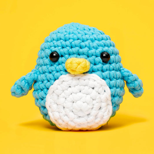 The Woobles: Pierre the penguin [Learn to Crochet Kit For Beginners]