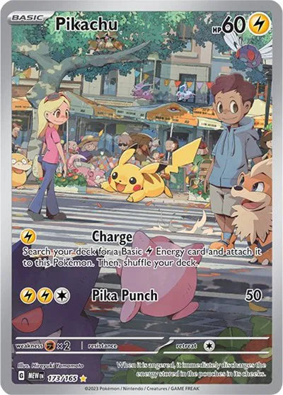 Pikachu Pokemon Illustration Rare 173/165 SV: 151 - Near mint-mint (NM-MT)