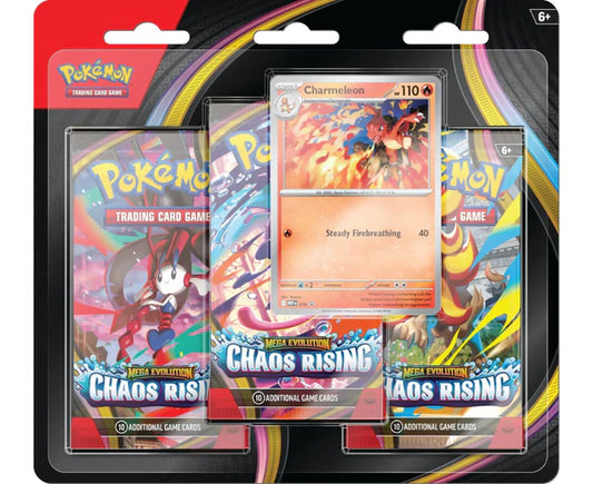Pokemon - Mega Evolution - Chaos Rising - 3 Pack Blister Pokemon