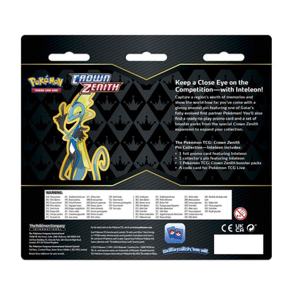 Pokémon TCG Crown Zenith Pin Collection (Inteleon or rillaboom)