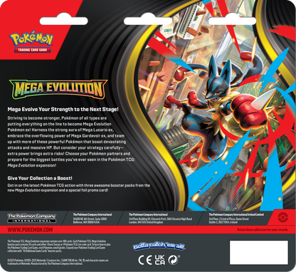 Pokemon TCG: Mega Evolutions Base 3-Pack Blister
