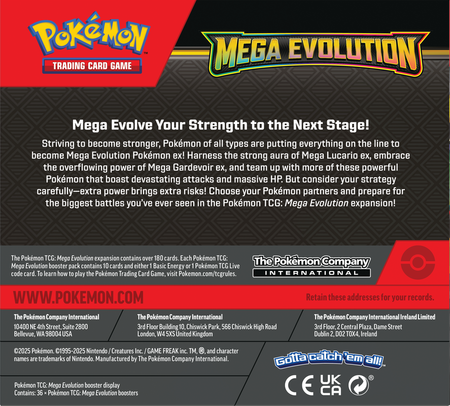 Pokemon TCG: Mega Evolutions Base Booster Box (36 Packs) NO TOPPER